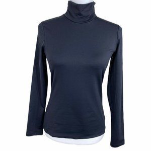 judyp women's size extra small turtleneck black